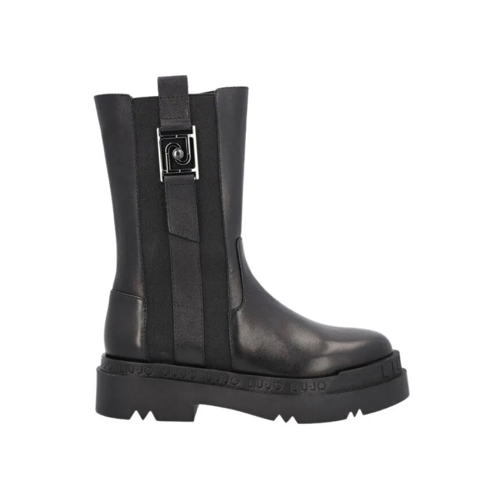 LIU JO LOVE 10 PLATFORM BOOTS WITH LOGO (SF1065P010222222)