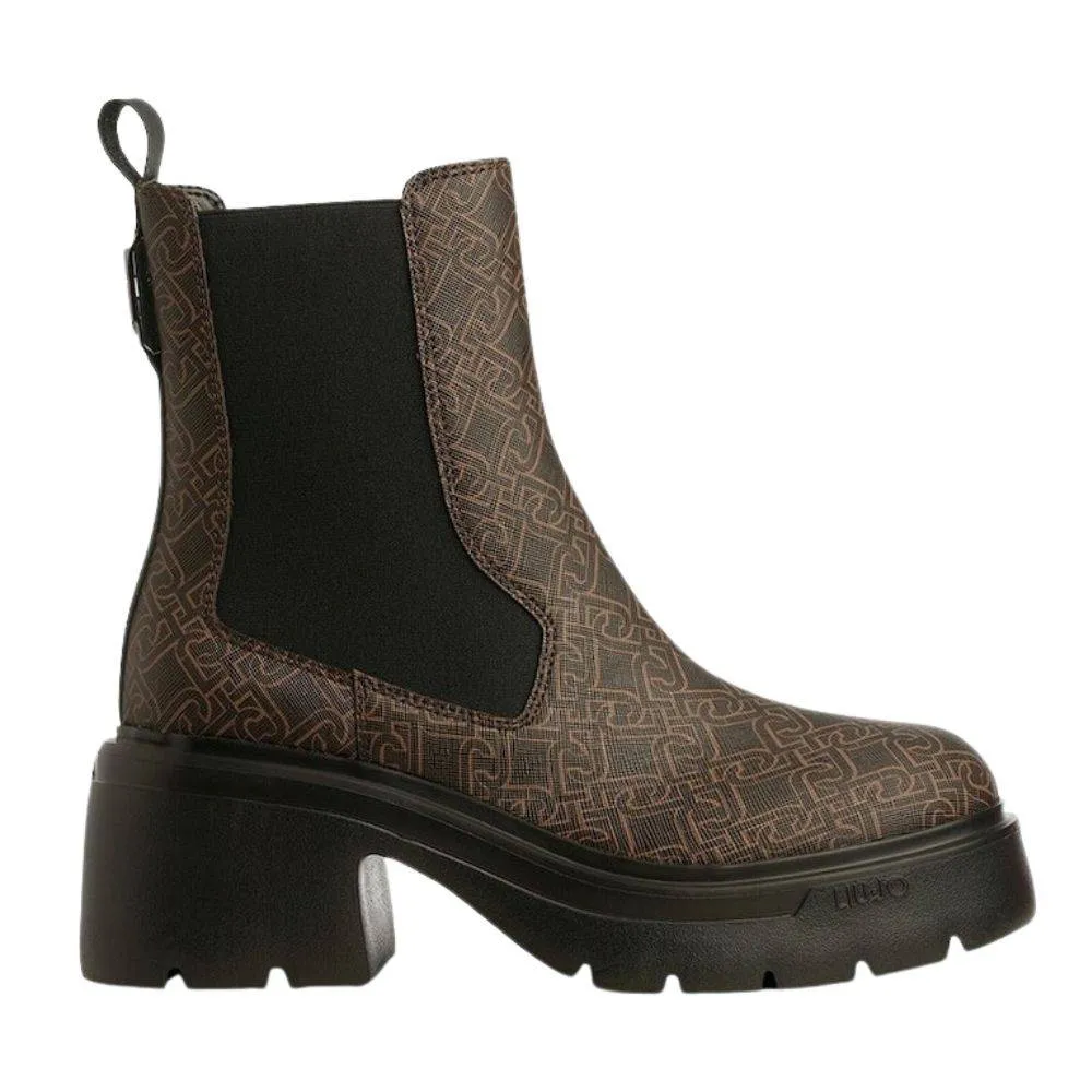 LIU JO CARRIE 19 - ANKLE BOOT PRINTED SAFFIANO (SF3057EX199-S18A0)