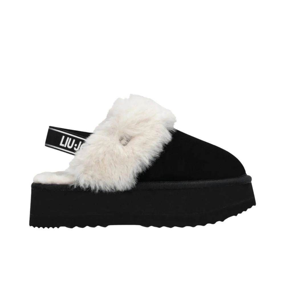 LIU JO JANE - SUEDE PLATFORM MULES (SF5107P030622222)