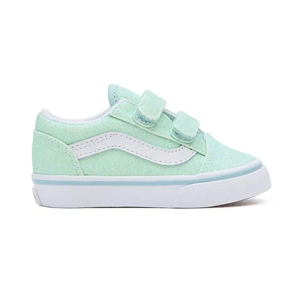 VANS OLD SKOOL VELCRO GLITTER INFANT SHOES (VN0009RCO33)