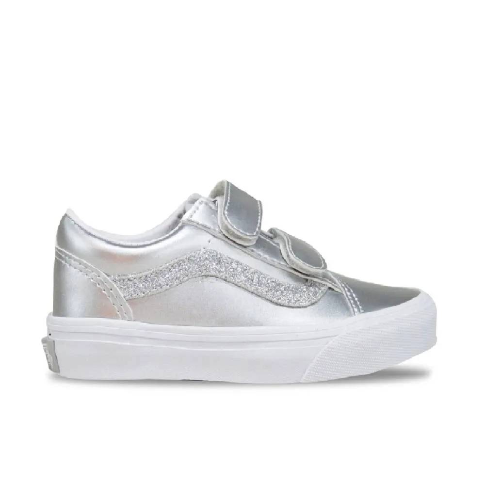 VANS LITTLE KIDS OLD SKOOL VELCRO DAZL SHOES (VN000CYA7VF)