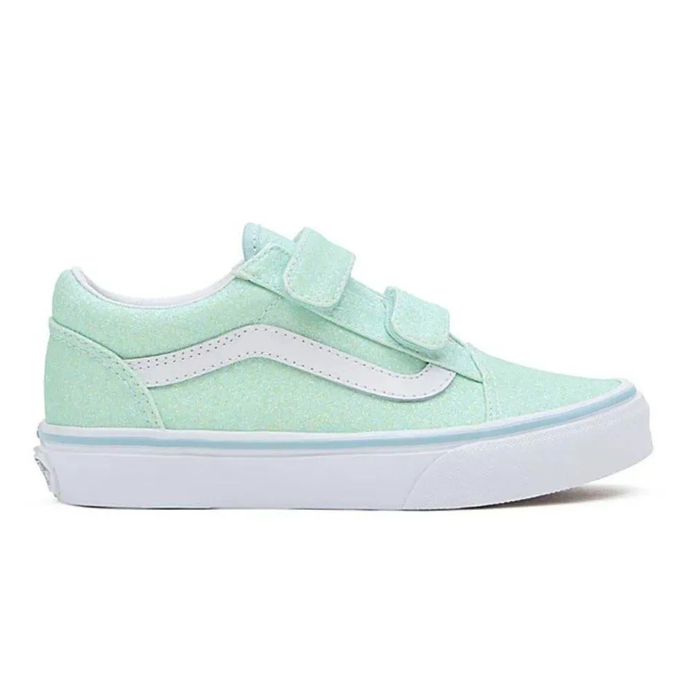 VANS OLD SKOOL VELCRO GLITTER KIDS SHOES (VN0A38HDO33)