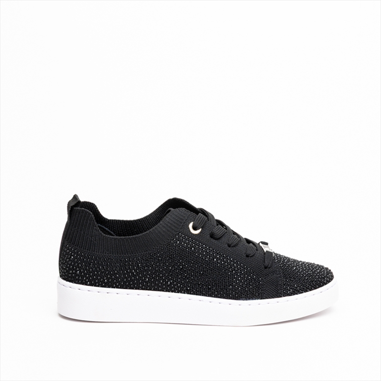 Vizzano Textile Flat Sneakers with Rhinestones