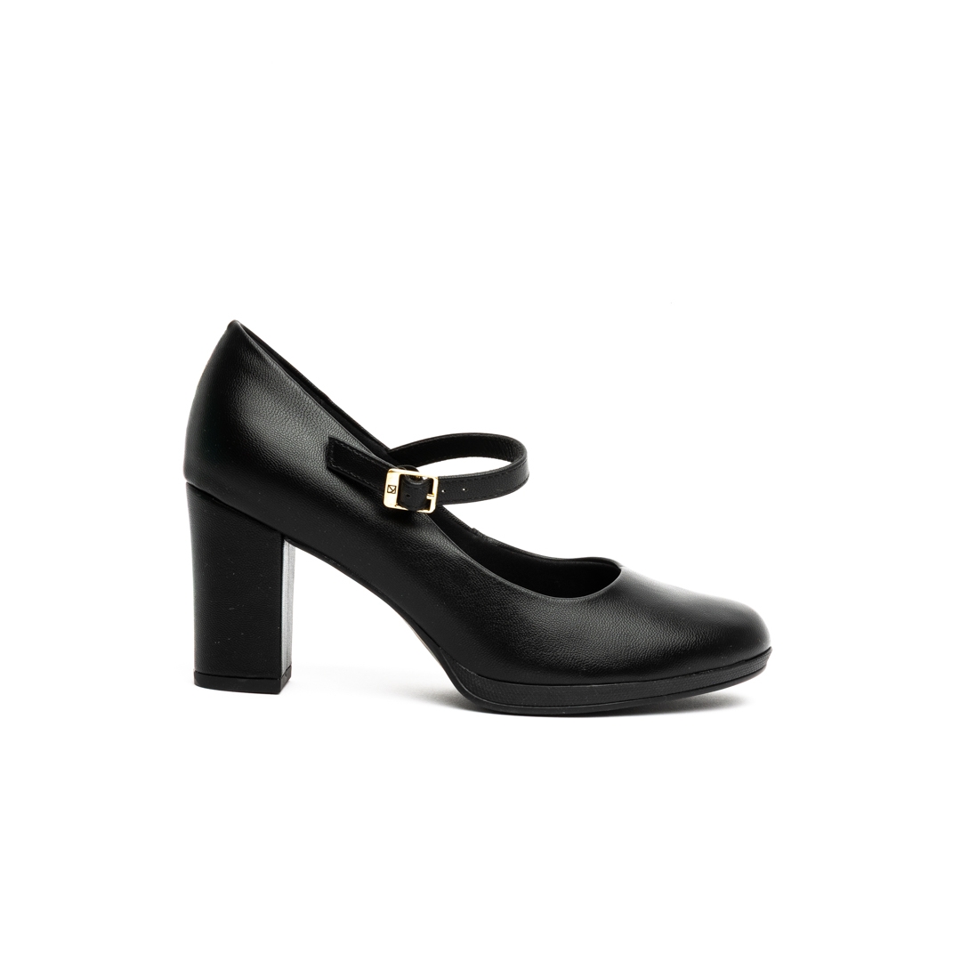 Piccadilly Mary Jane Block Medium Heel Pumps
