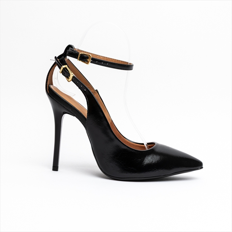 Vizzano Ankle Strap High Stiletto Heel Pointed Pumps
