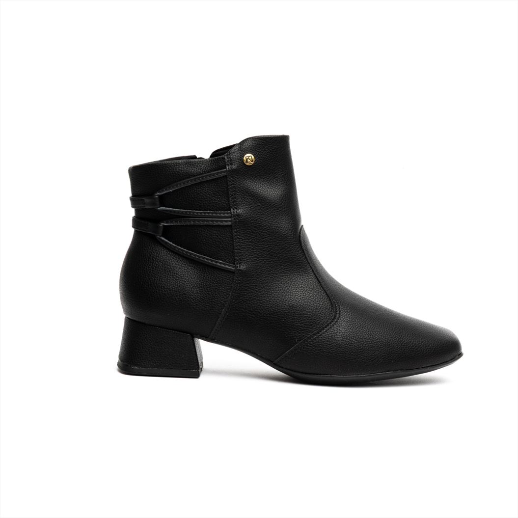 Piccadilly Modern Low Block Heel Ankle Boots with Square Toe
