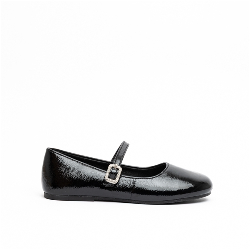Miss Belgini Girls Mary Jane Ballerina Shoes with Single Buckle Strap