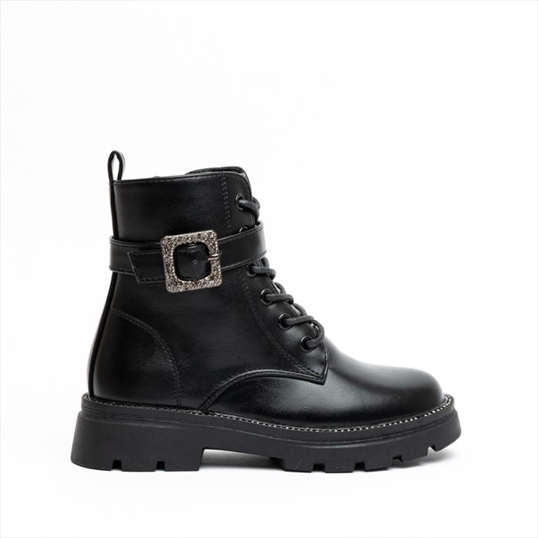 Miss Belgini Girls Embellished Biker Boots