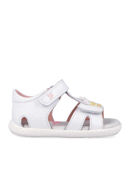 Garvalin Girls Velcro Strap Sandals with Princess Decorative Details