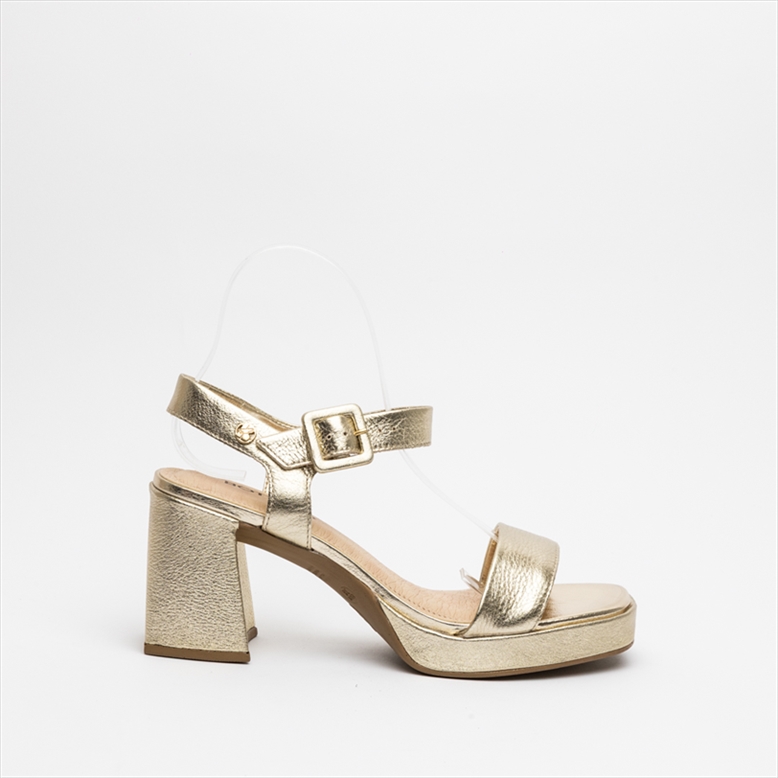 Bottero Premium Medium Block Heel Sandals with Ankle Strap