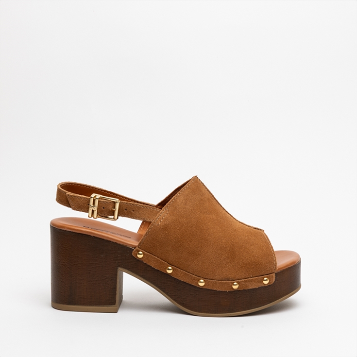 Bottero Premium Medium Block Heel Sandals with Studs