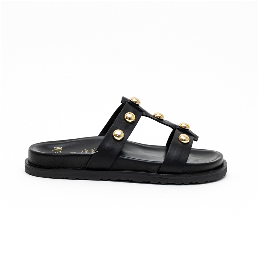 Nazeli Premium Gladiator Flat Sandals with Studs