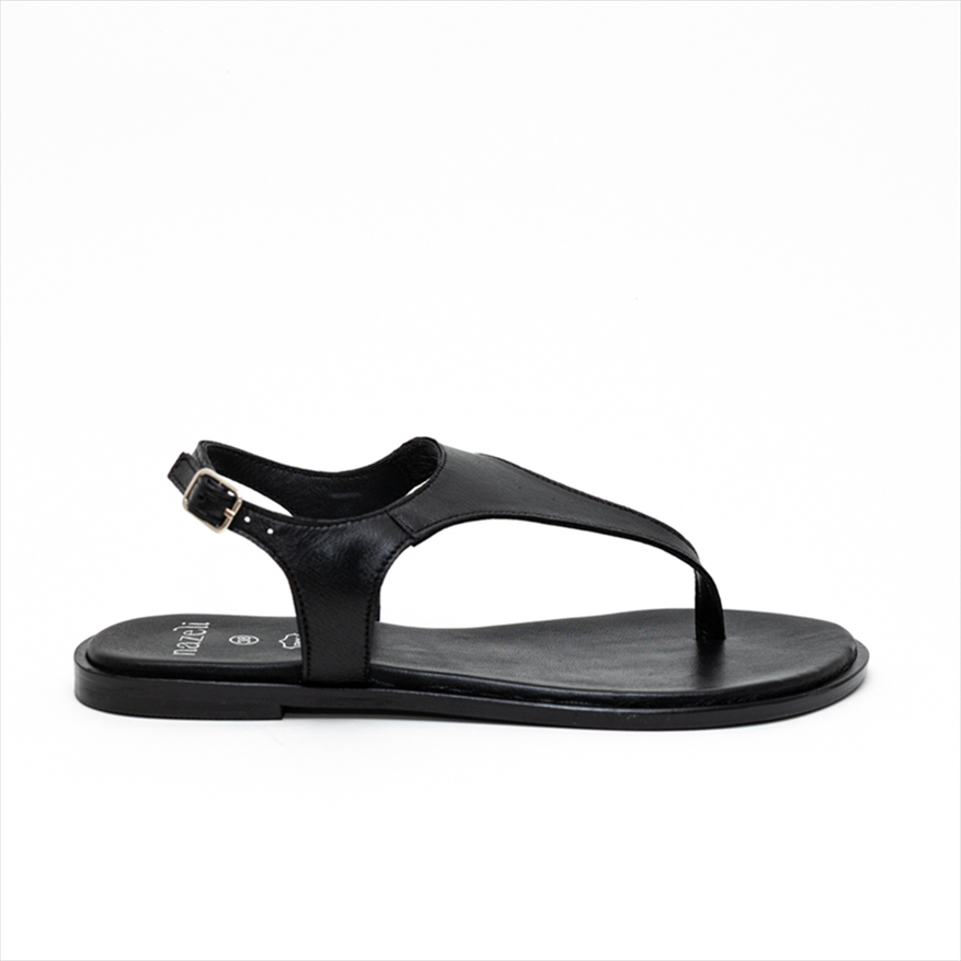 Nazeli Premium Thong Flat Sandals with Ankle Strap