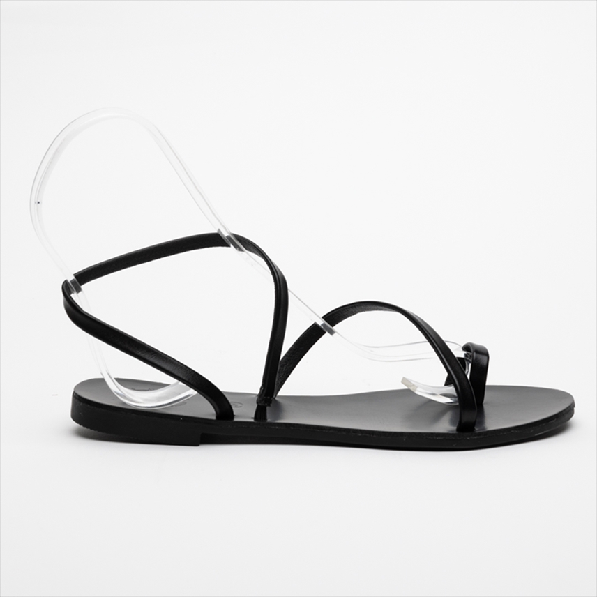 Athenais Minimal Flat Strap Sandals