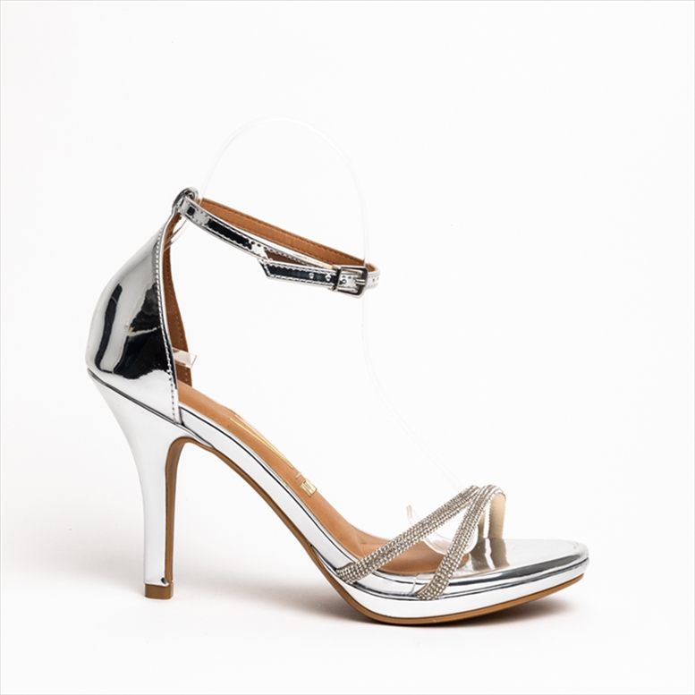 Vizzano High Stiletto Heel Sandals with Rhinestones