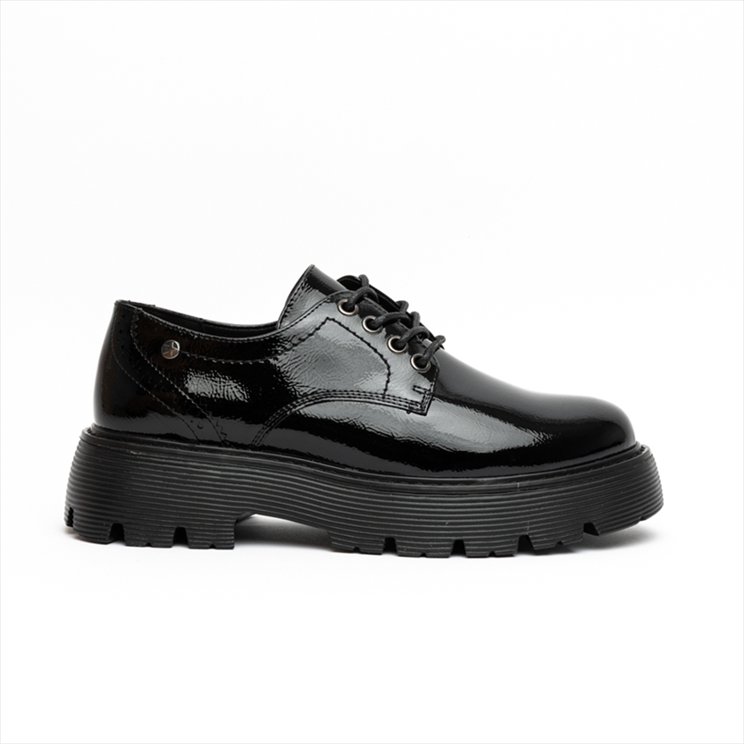 Miss Belgini Derby Style Lace Up Flatform Shoes