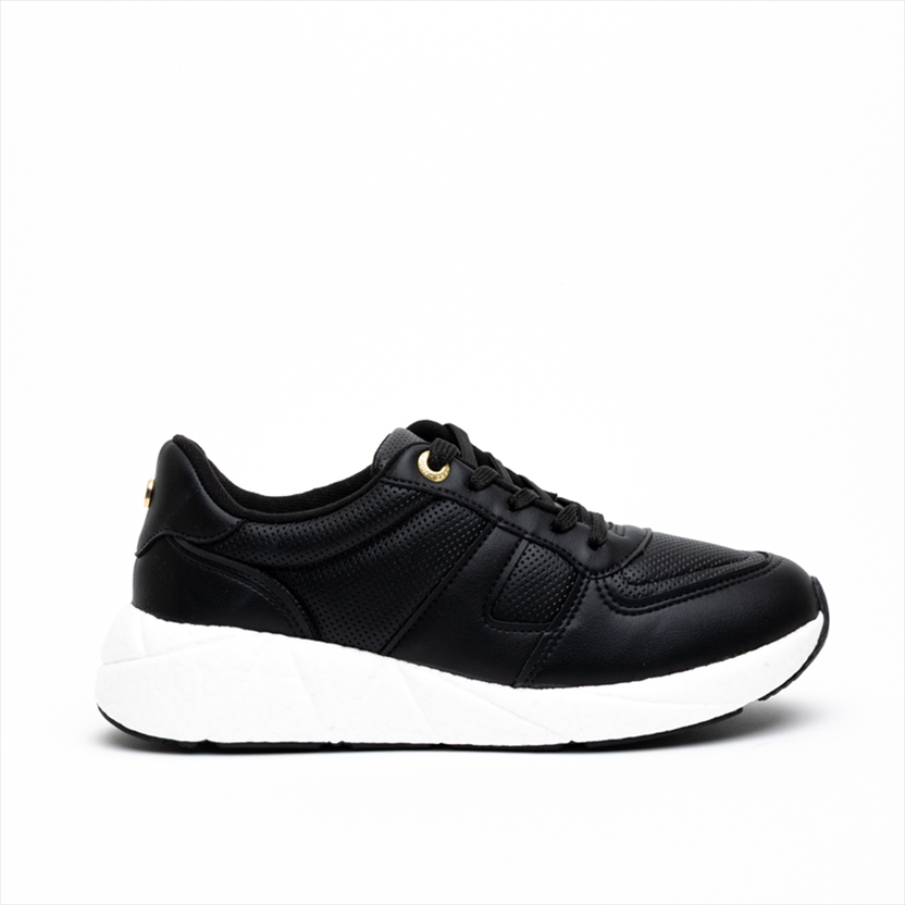 Modare Chunky Sole Lace Up Sneakers with Metallic Detail on Back Heel