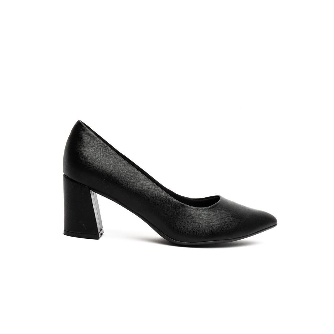 Piccadilly Classic Court Low Block Heel Pumps
