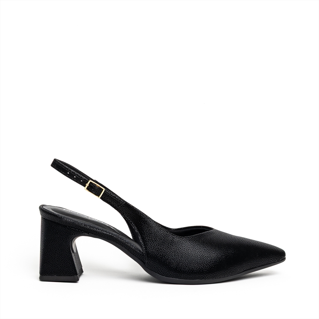 Piccadilly Elegant Slingback Medium Block Heel Pointed Pumps