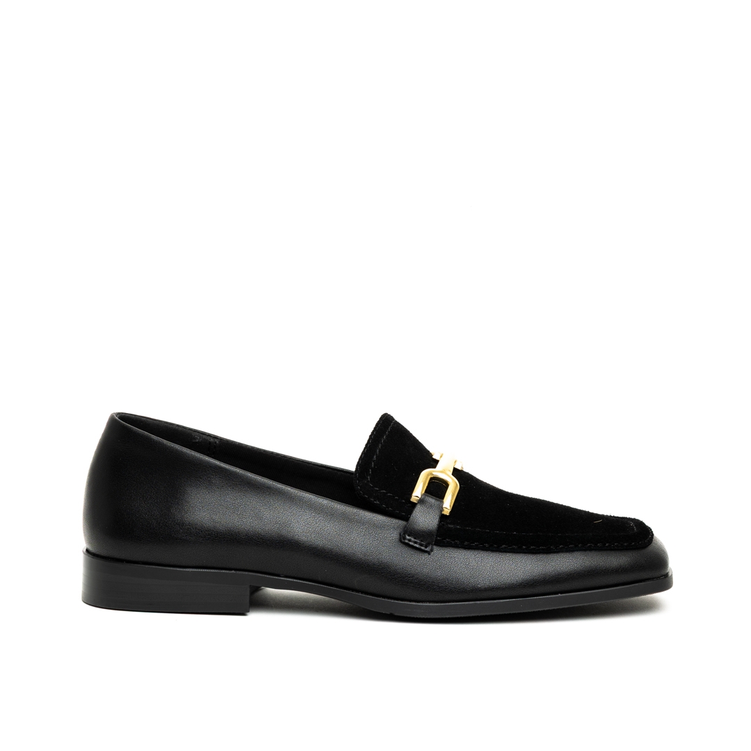 Nazeli Premium Loafer Flat Pumps with Horsebit Detail