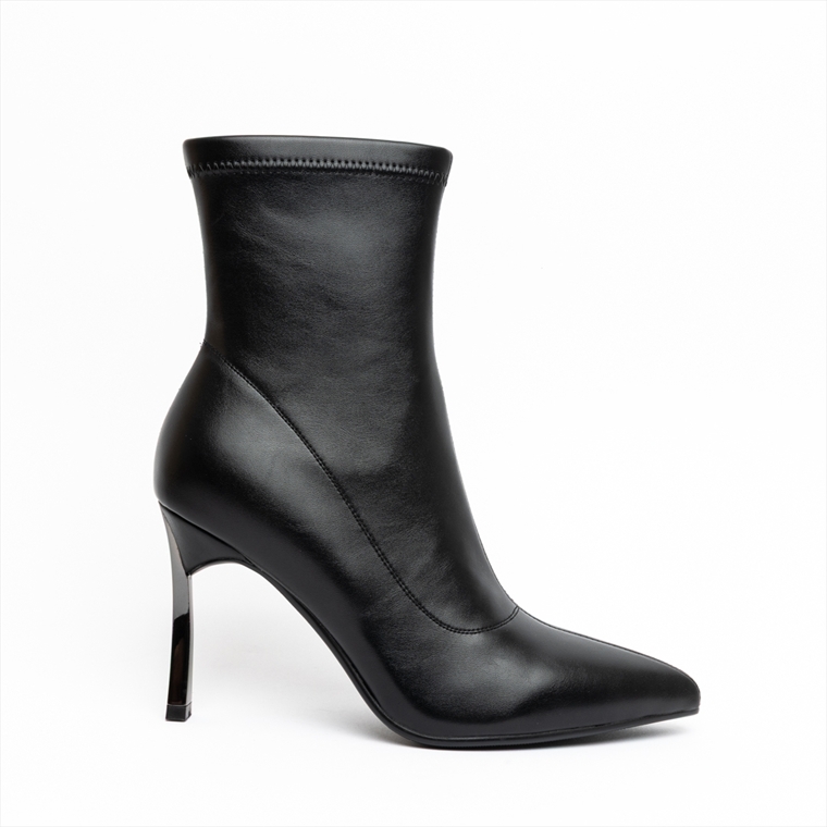 Miss Belgini Sock Style High Stiletto Heel Ankle Boots