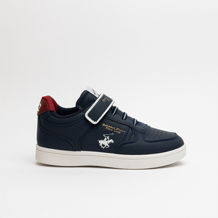 Beverly Hills Polo Club Boys Modern Sneakers with Velcro Strap and Laces