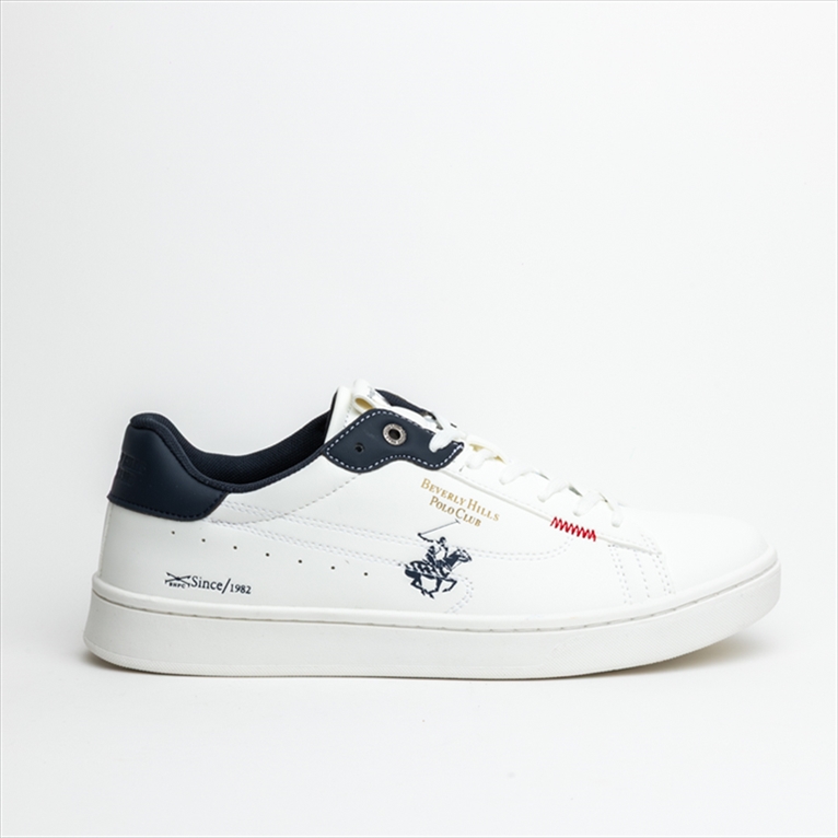Beverly Hills Polo Club Mens Court Sneakers with Navy Details