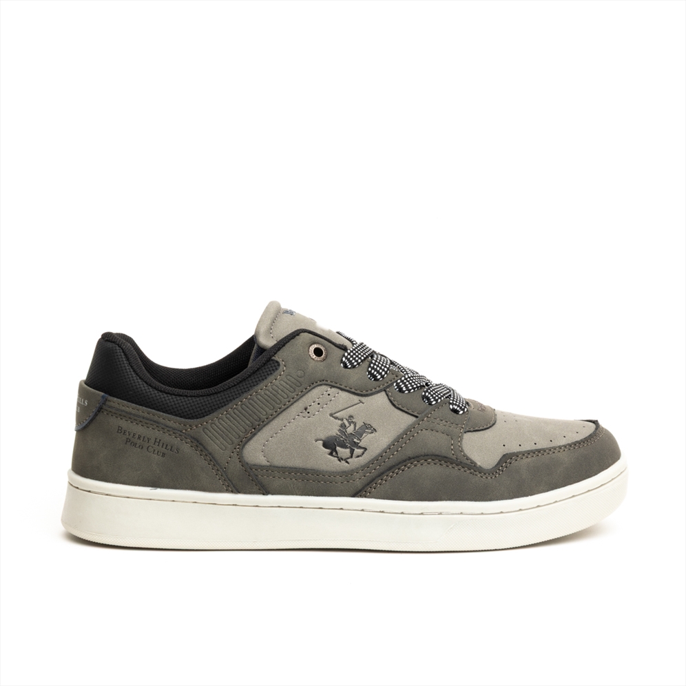 Beverly Hills Polo Club Mens Sneakers With Matte Finish and Logo on the Side