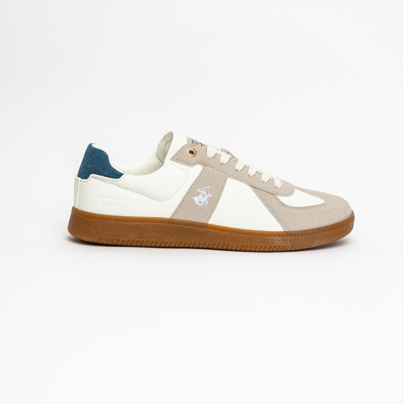 Beverly Hills Polo Club Mens Retro Court Sneakers with Gum Sole