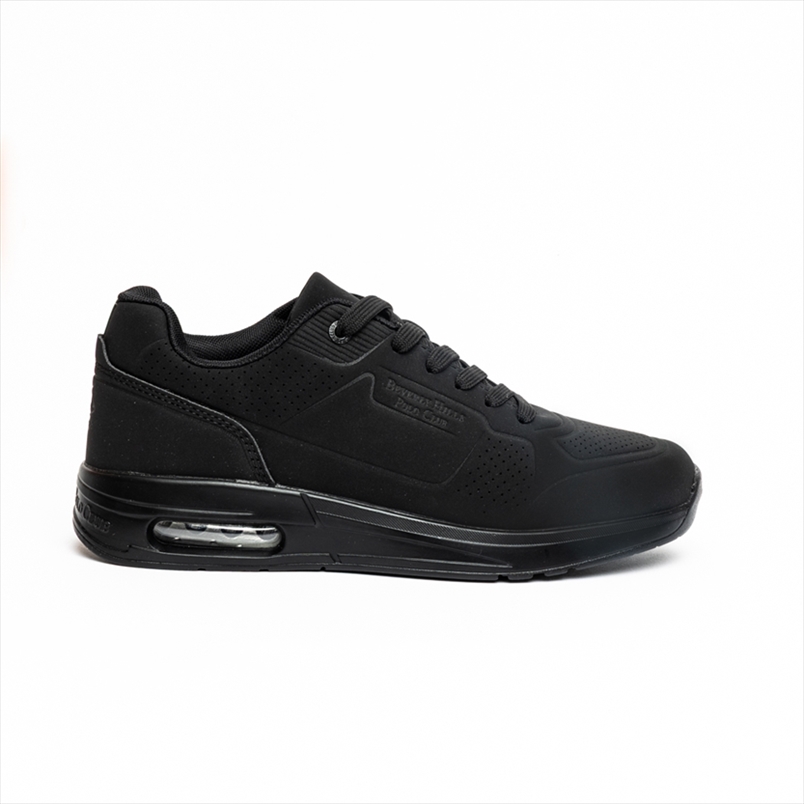 Beverly Hills Polo Club Total Black Boys Trainers with Air Bubble