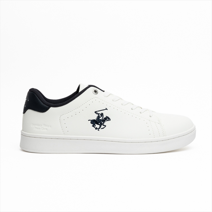 Beverly Hills Polo Club Mens Fashion Court Sneakers with Contrast Heel