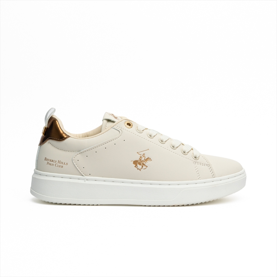 Beverly Hills Polo Club Women Flat Sneakers with Gold Details
