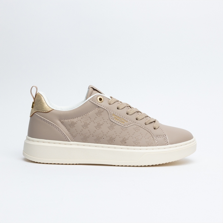 Beverly Hills Polo Club Women Flat Sneakers with All Over Logo on the Side