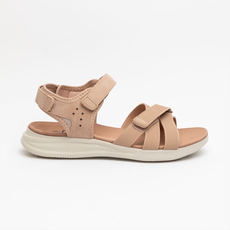 Foot Comfort Low Wedge Multistrap Sandals