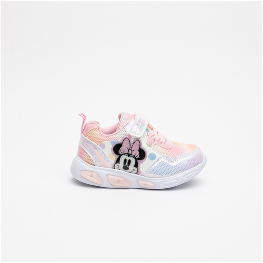 Minnie Glittery Sneakers with Lights on Sole