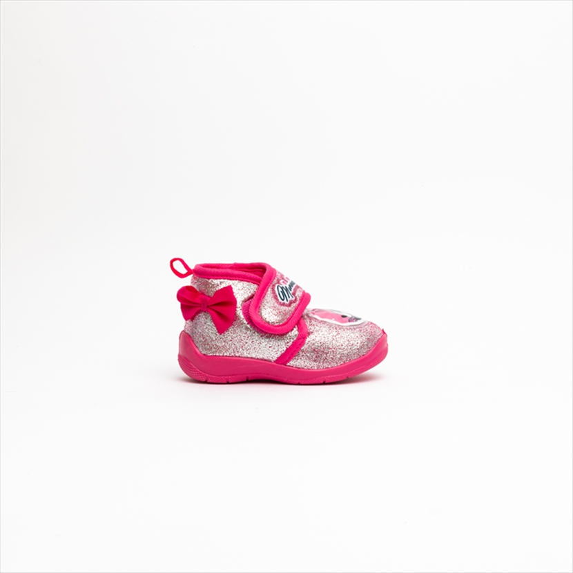 Minnie Girls High-Top Shimmery Slippers with Lights