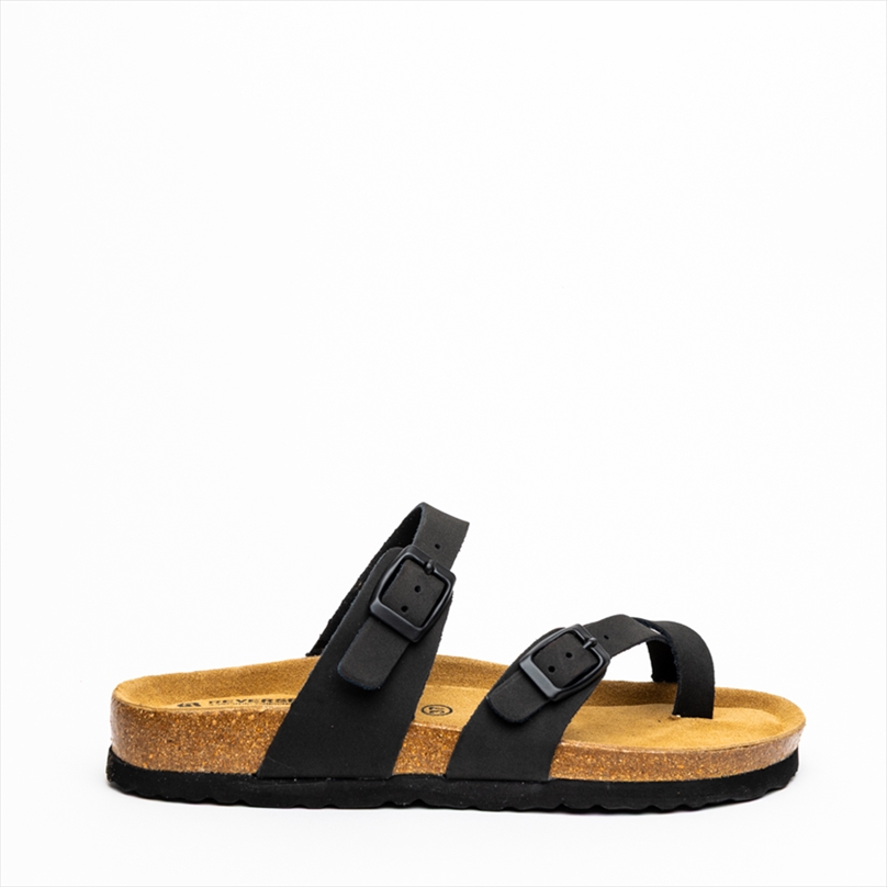 Reverse Criss-Cross Toe Loop Sandals with Breathable Comfort Footbed with Shock Absorber