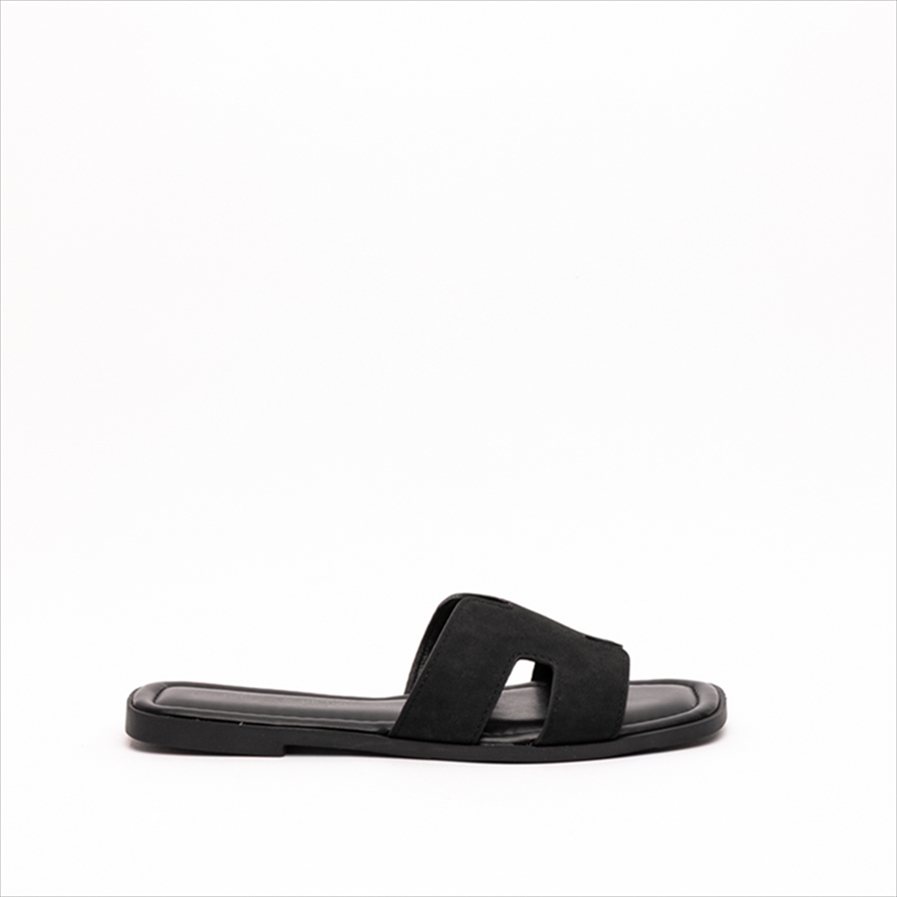 Miss Belgini Women Chic Flat Sandals with Suede Effect Upper