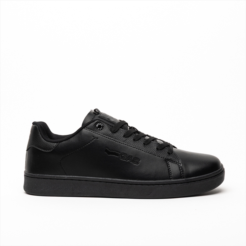 GAS Monochrome Lace Up Casual Flat Sneakers
