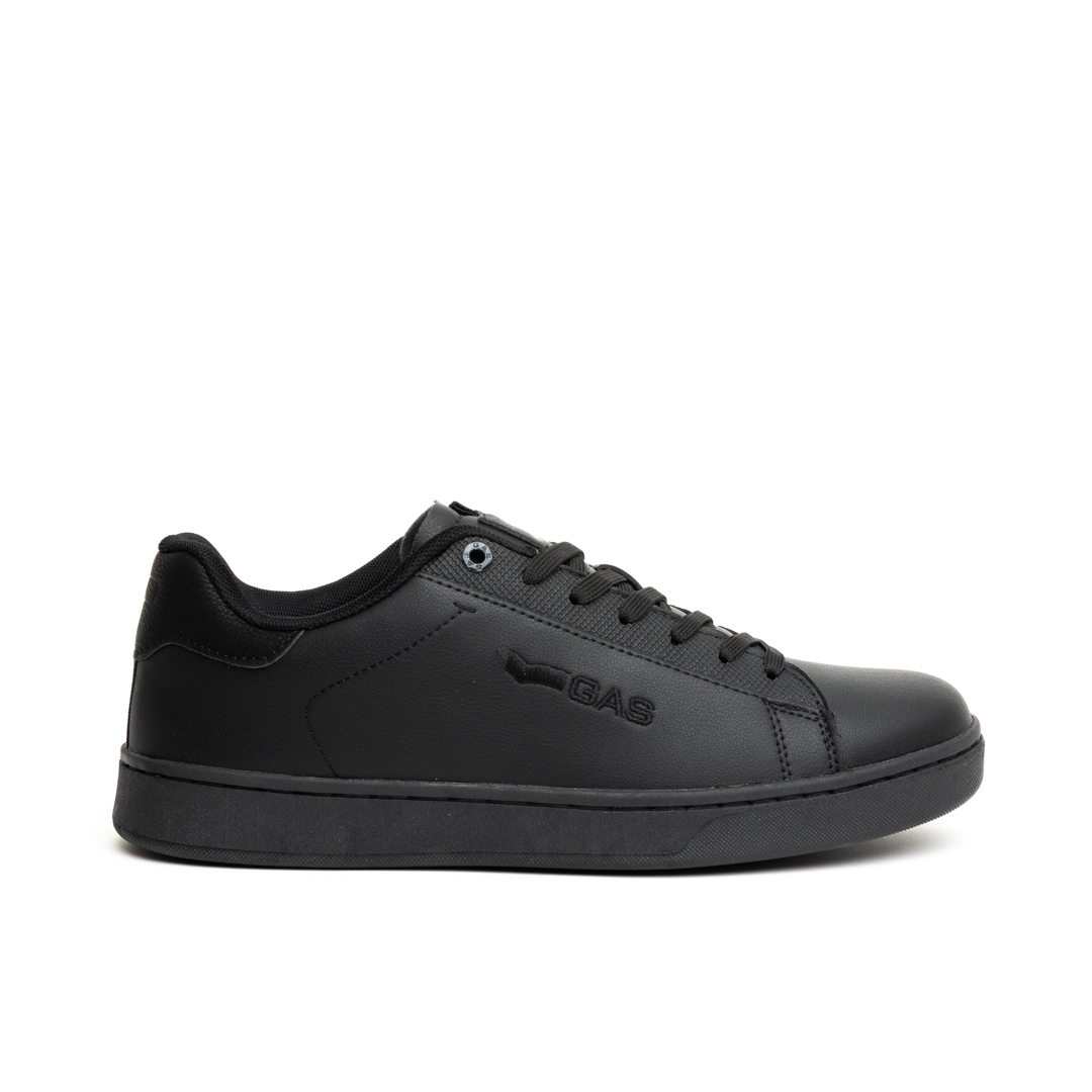 GAS Total Black Court Mens Sneakers