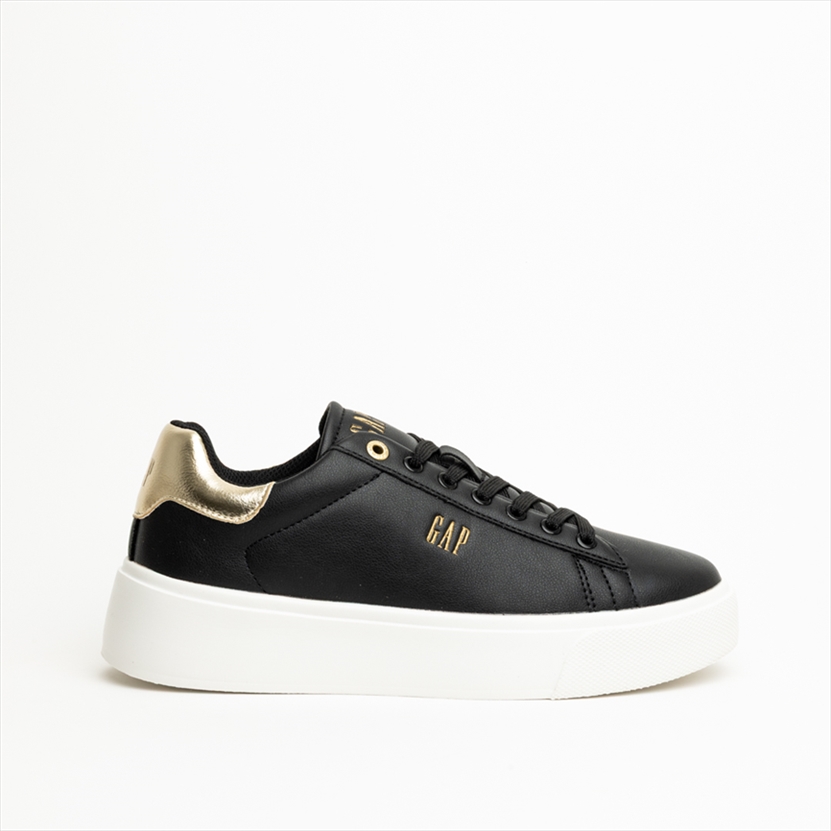 GAP Womens Wedge Sneakers with Metallic Heel Tab