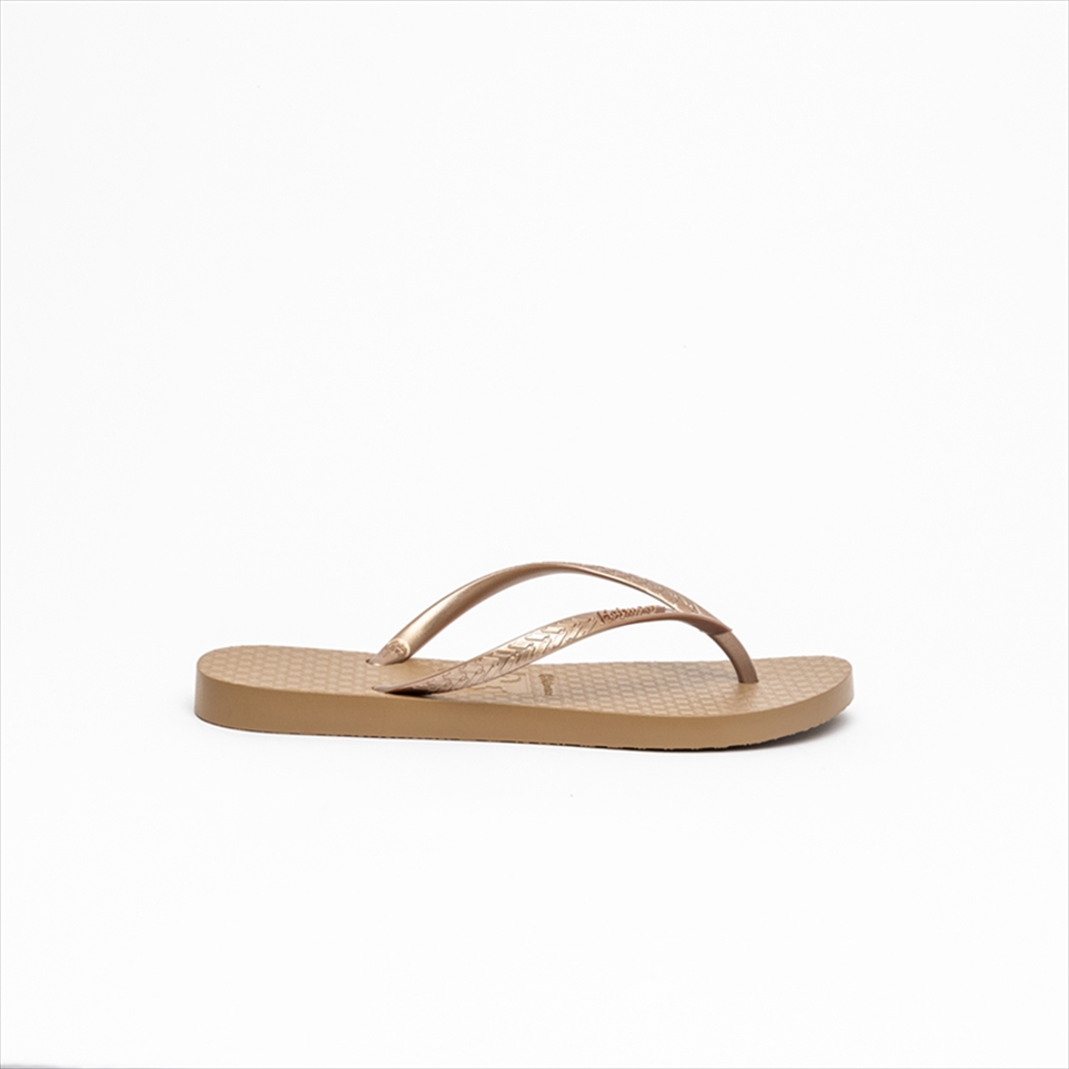 Hotmarzz Women Bronze Flip Flop