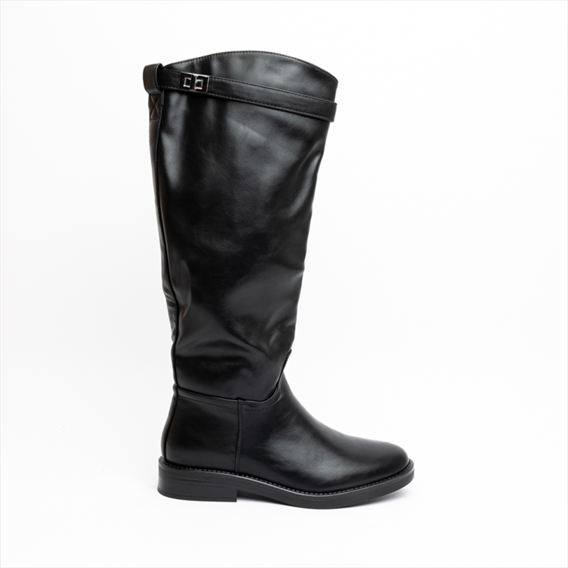 Miss Belgini Riding PU Flat Boots