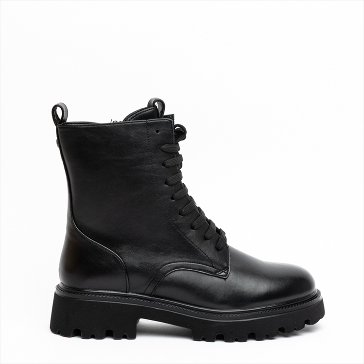 Keys Combat Flat Ankle Boots