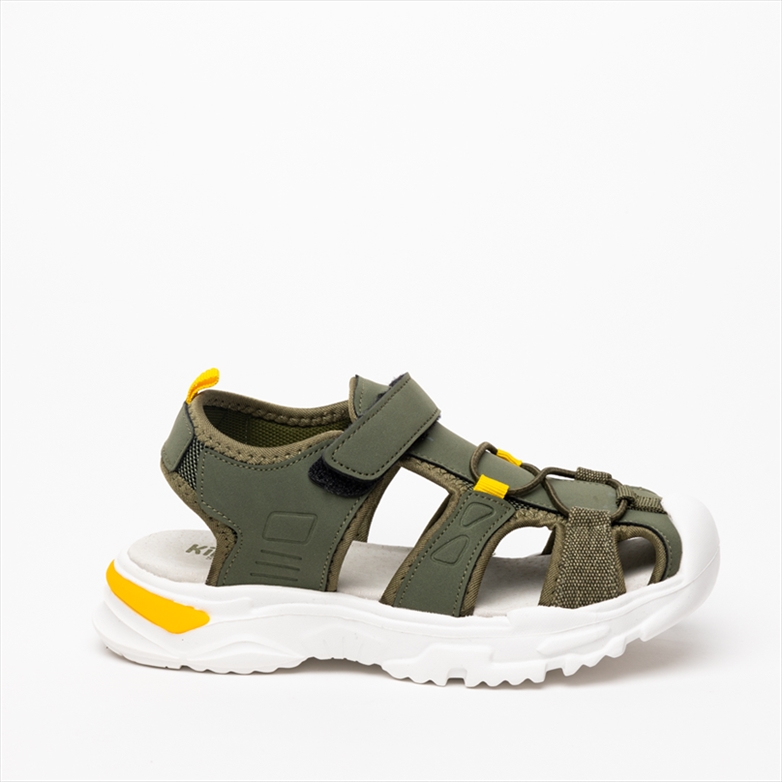 Kido velcro cut out sandal with infinity rope