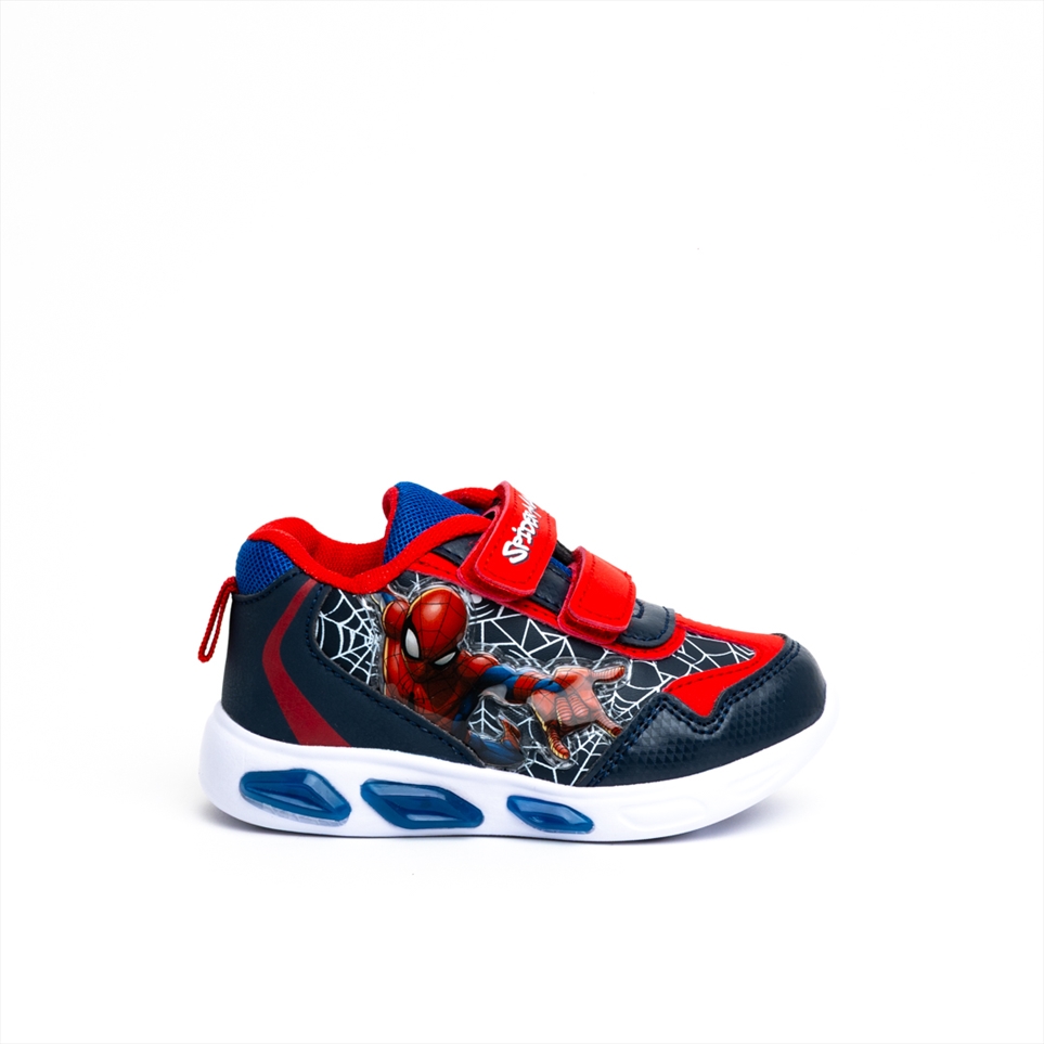 Spiderman Boys Velcro Strap Sneakers with Lights