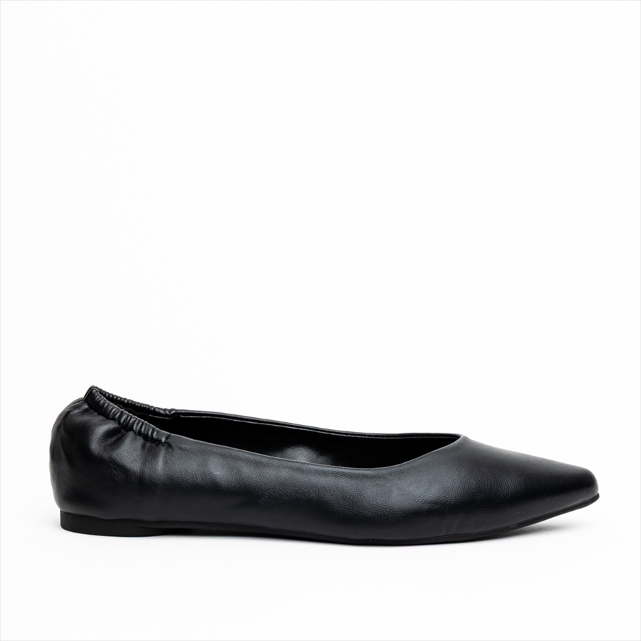 Miss Belgini Ruched Detail Ballerina Flat Pumps