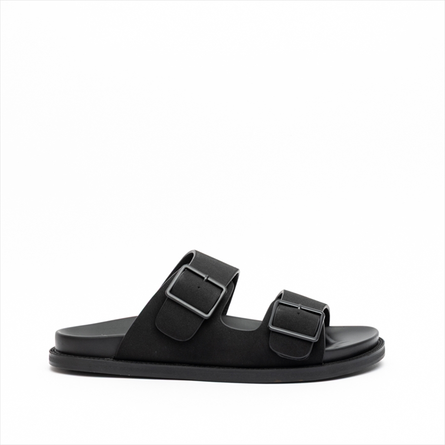 Reverse Double Buckle Strap Men Summer Slippers