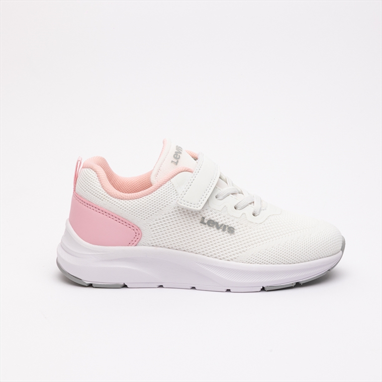 Levis Young Girls Sneakers with Pink Details