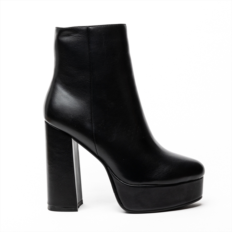 Miss Belgini Platform High Block Heel Ankle Boots